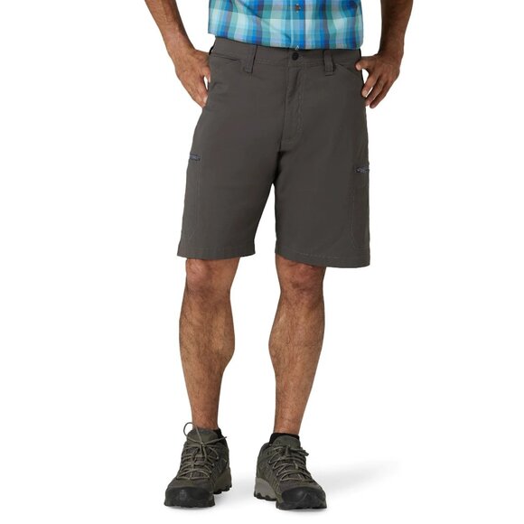 Wrangler Performance Zip Cargo Short Relaxed Fit UPF 50 Mens Sz 46, 48 Dark Gray - Picture 1 of 12